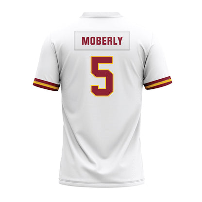 Iowa State - NCAA Football : Connor Moberly - White Premium Football Jersey