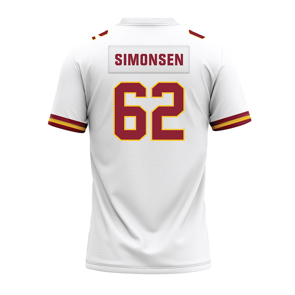 Iowa State - NCAA Football : Braden Simonsen - White Premium Football Jersey-1