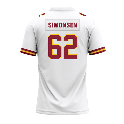 Iowa State - NCAA Football : Braden Simonsen - White Premium Football Jersey-1