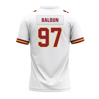 Iowa State - NCAA Football : Max Baloun - White Premium Football Jersey-1