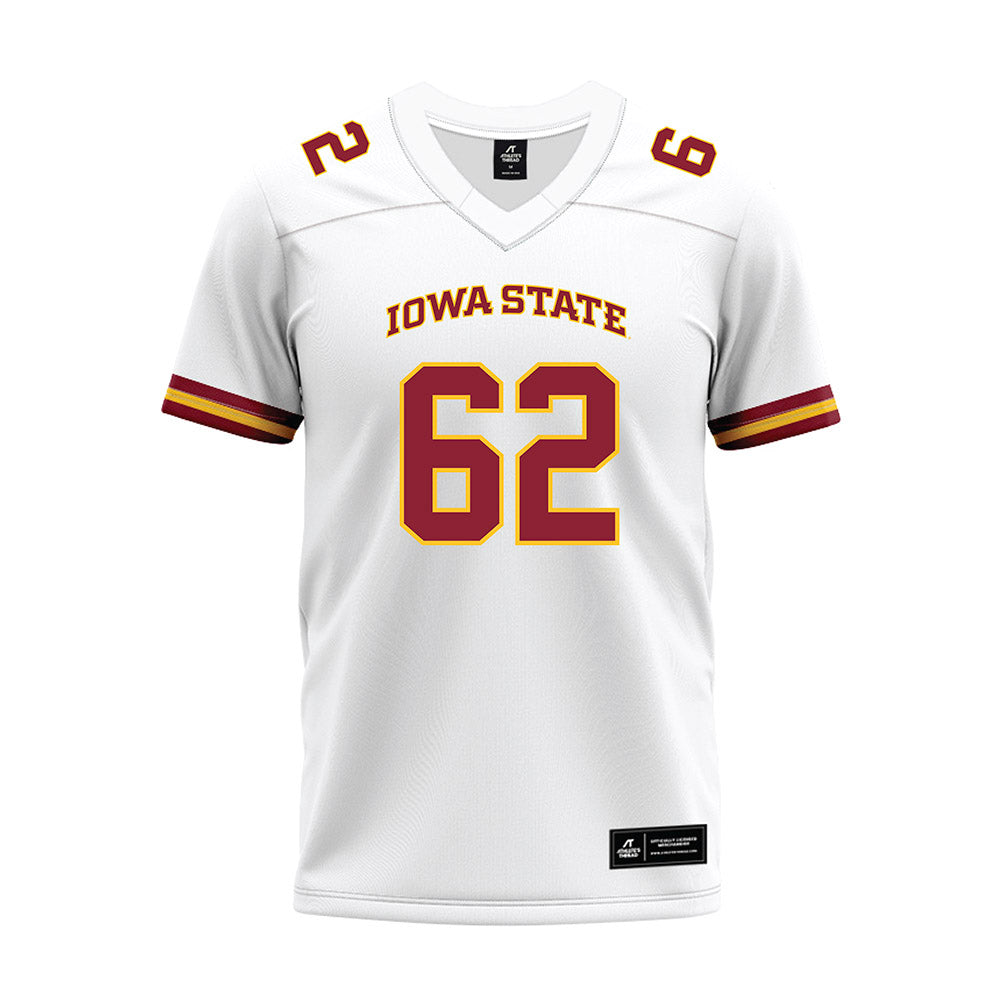 Iowa State - NCAA Football : Braden Simonsen - White Premium Football Jersey-0