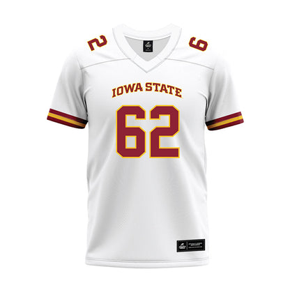 Iowa State - NCAA Football : Braden Simonsen - White Premium Football Jersey-0