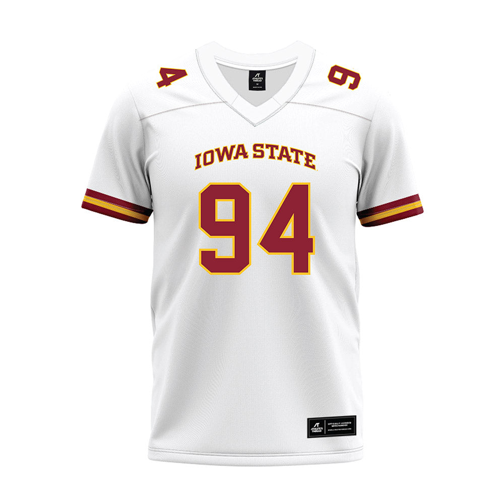 Iowa State - NCAA Football : Jake Jones - White Premium Football Jersey-0