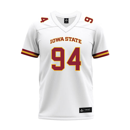 Iowa State - NCAA Football : Jake Jones - White Premium Football Jersey-0