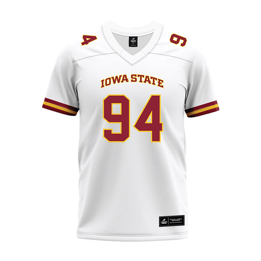 Iowa State - NCAA Football : Jake Jones - White Premium Football Jersey-0