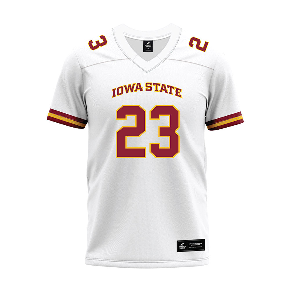 Iowa State - NCAA Football : Carson Robbins - White Premium Football Jersey