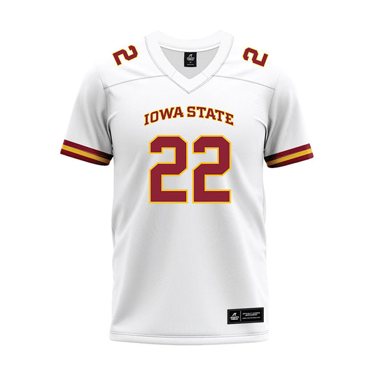 Iowa State - NCAA Football : Xavier Martinez - White Premium Football Jersey-0