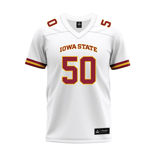 Iowa State - NCAA Football : Jack Limbaugh - White Premium Football Jersey-0