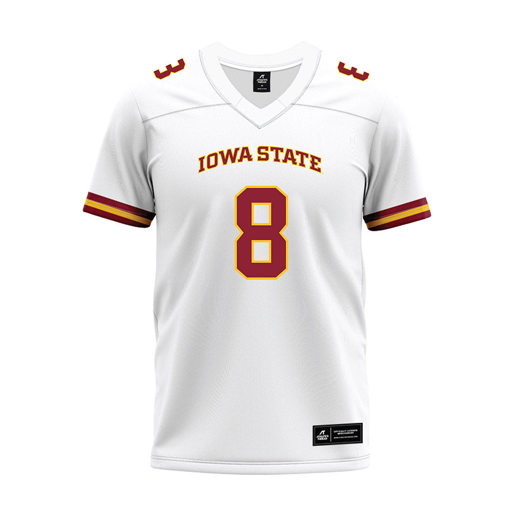 Iowa State - NCAA Football : Evan Boyd - White Premium Football Jersey-0