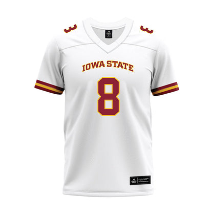 Iowa State - NCAA Football : Evan Boyd - White Premium Football Jersey-0