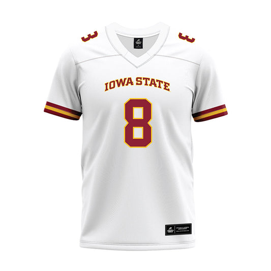 Iowa State - NCAA Football : Evan Boyd - White Premium Football Jersey-0