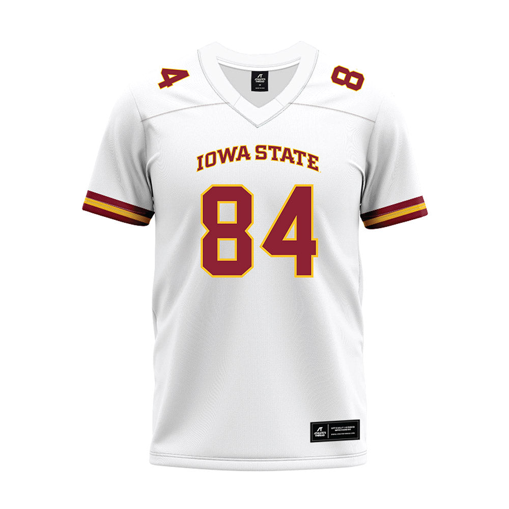 Iowa State - NCAA Football : Drew Byrd - White Premium Football Jersey-0