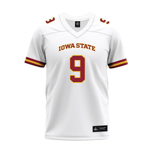 Iowa State - NCAA Football : Omari Hayes - White Premium Football Jersey-0