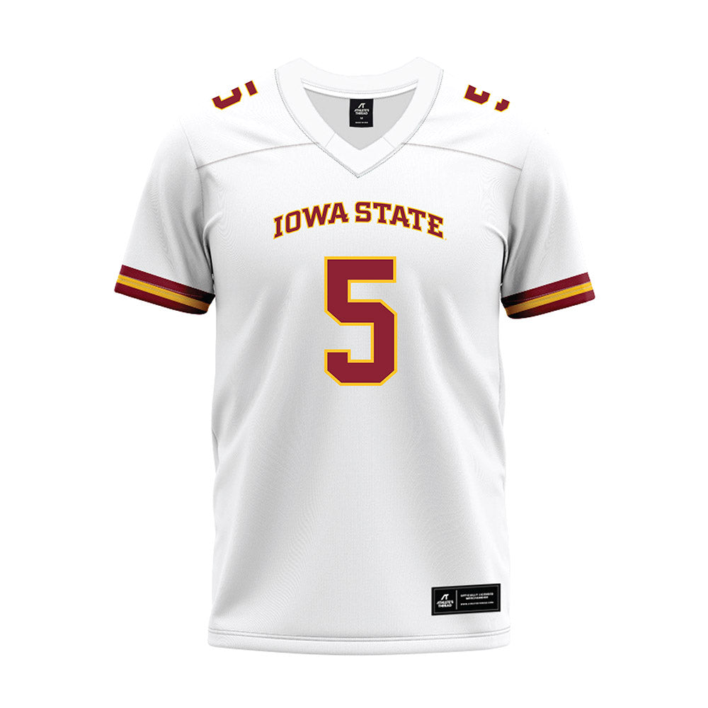 Iowa State - NCAA Football : Beni Ngoyi - White Premium Football Jersey-0