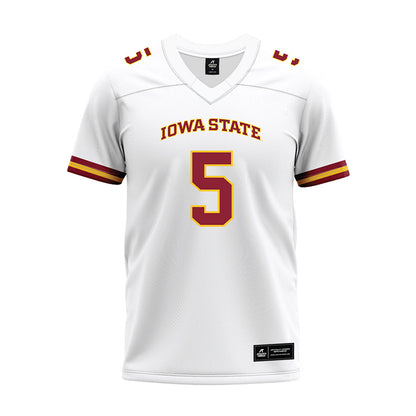 Iowa State - NCAA Football : Beni Ngoyi - White Premium Football Jersey-0
