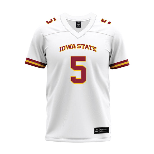 Iowa State - NCAA Football : Beni Ngoyi - White Premium Football Jersey-0