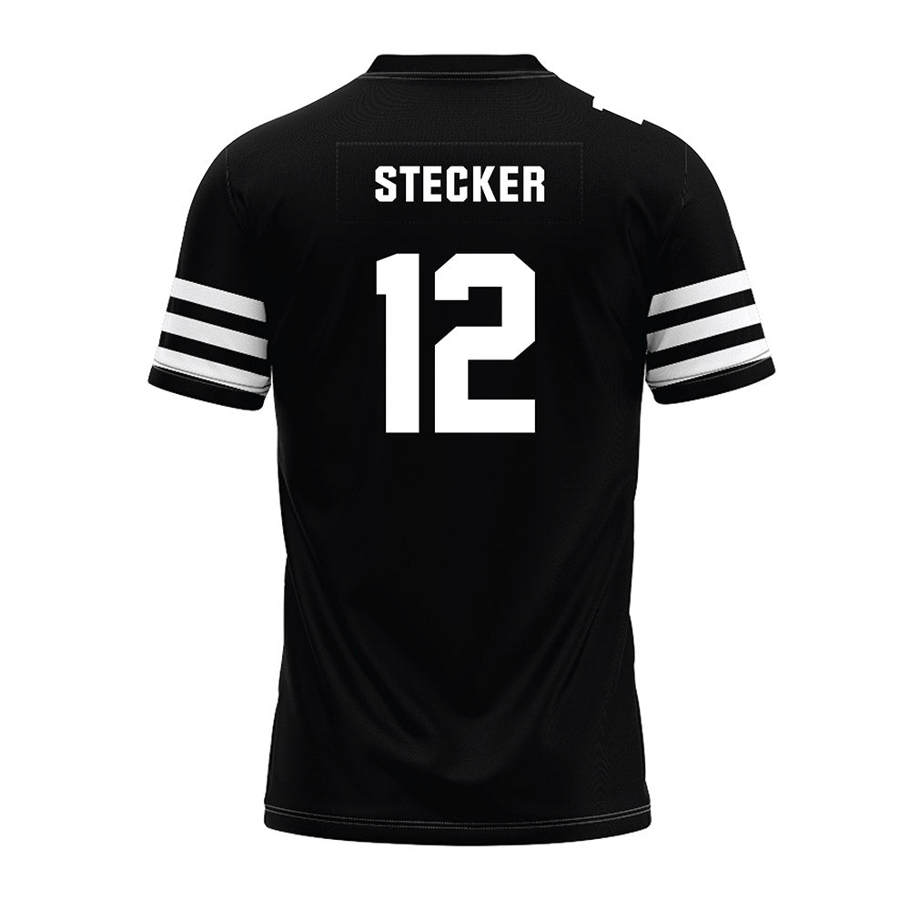 Iowa State - NCAA Football : Ethan Stecker - Black Premium Football Jersey-1