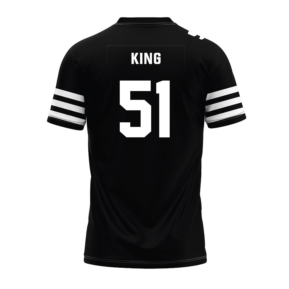 Iowa State - NCAA Football : Maasai King - Black Premium Football Jersey-1