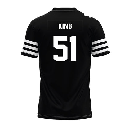 Iowa State - NCAA Football : Maasai King - Black Premium Football Jersey-1