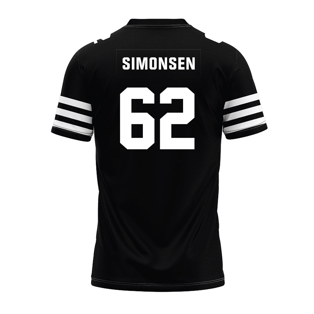 Iowa State - NCAA Football : Braden Simonsen - Black Premium Football Jersey-1