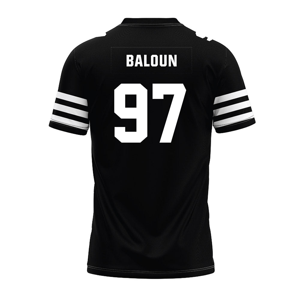 Iowa State - NCAA Football : Max Baloun - Black Premium Football Jersey-1