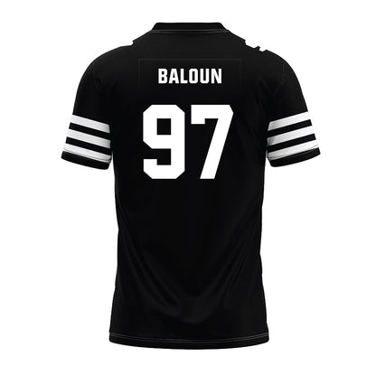Iowa State - NCAA Football : Max Baloun - Black Premium Football Jersey-1