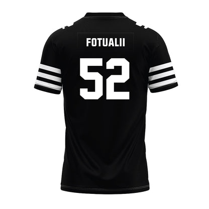 Iowa State - NCAA Football : Kingston Fotualii - Black Premium Football Jersey-1