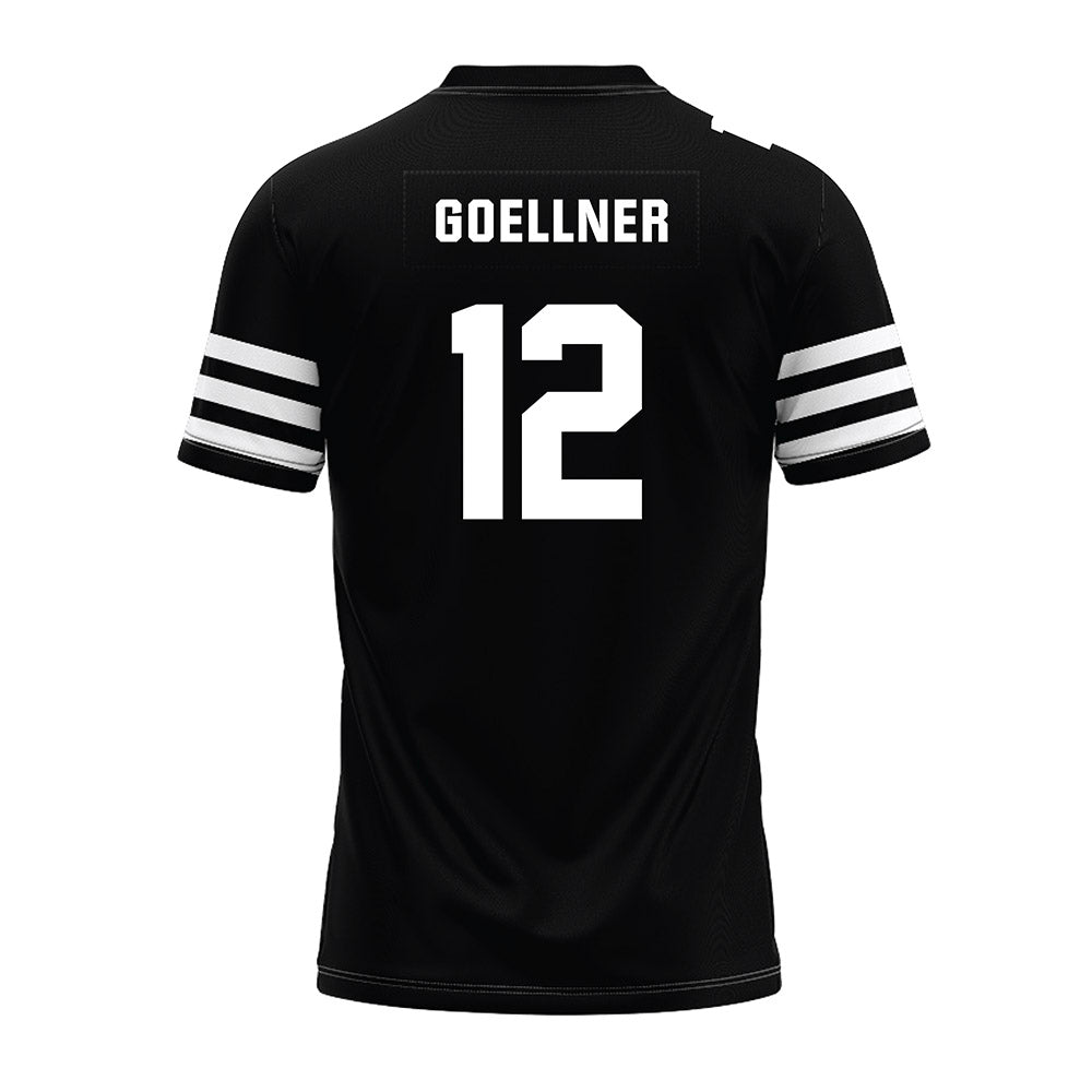 Iowa State - NCAA Football : Braden Goellner - Black Premium Football Jersey-1