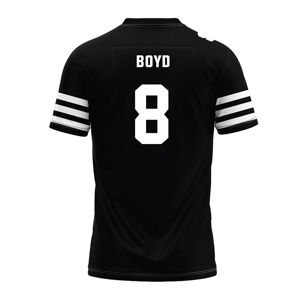Iowa State - NCAA Football : Evan Boyd - Black Premium Football Jersey-1