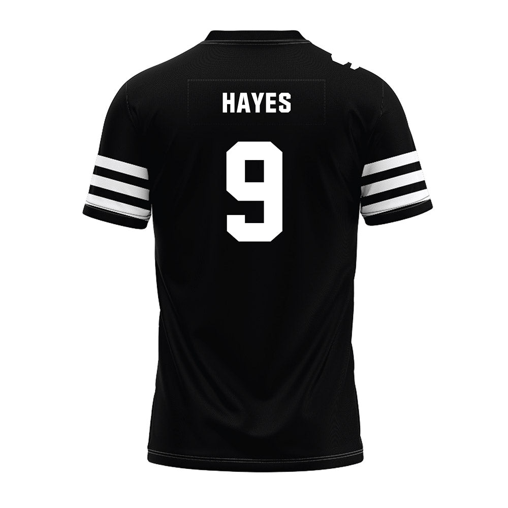 Iowa State - NCAA Football : Omari Hayes - Black Premium Football Jersey-1