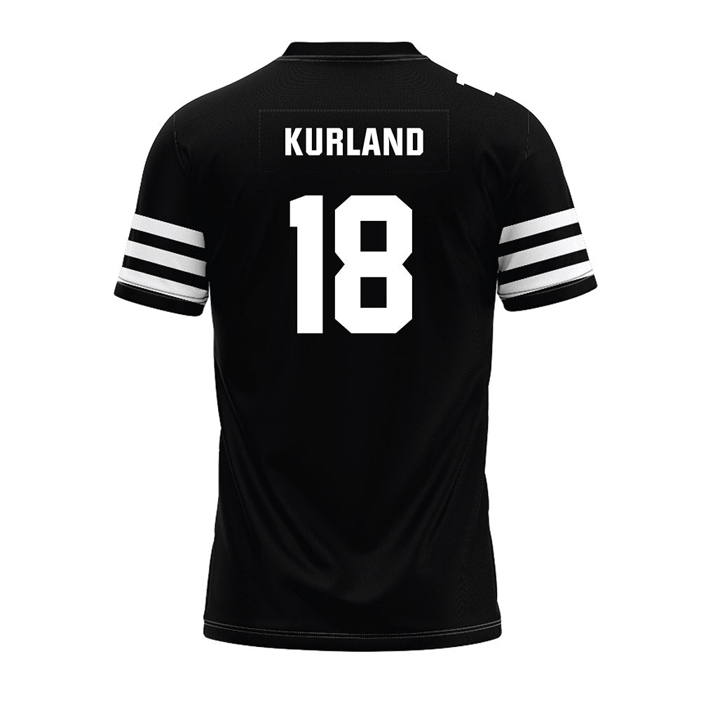 Iowa State - NCAA Football : Hudson Kurland - Black Premium Football Jersey-1