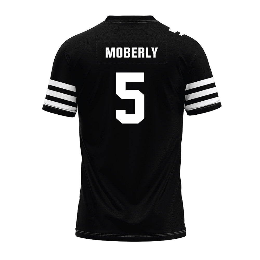 Iowa State - NCAA Football : Connor Moberly - Black Premium Football Jersey