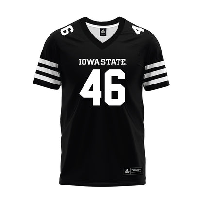Iowa State - NCAA Football : Caleb Schmidt - Black Premium Football Jersey-0