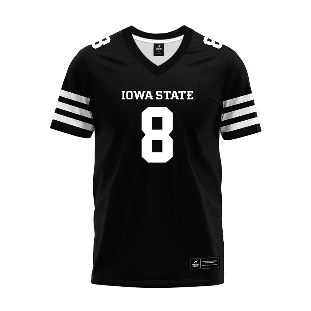 Iowa State - NCAA Football : Evan Boyd - Black Premium Football Jersey-0