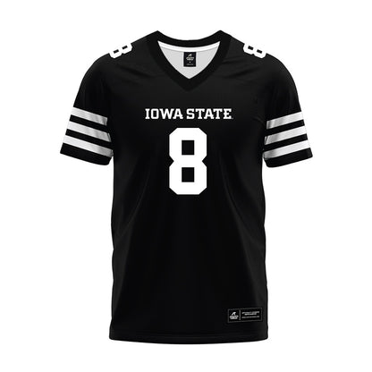 Iowa State - NCAA Football : Evan Boyd - Black Premium Football Jersey-0