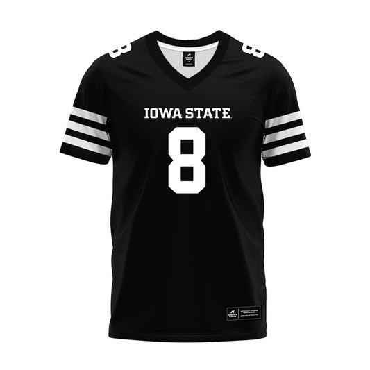 Iowa State - NCAA Football : Evan Boyd - Black Premium Football Jersey-0