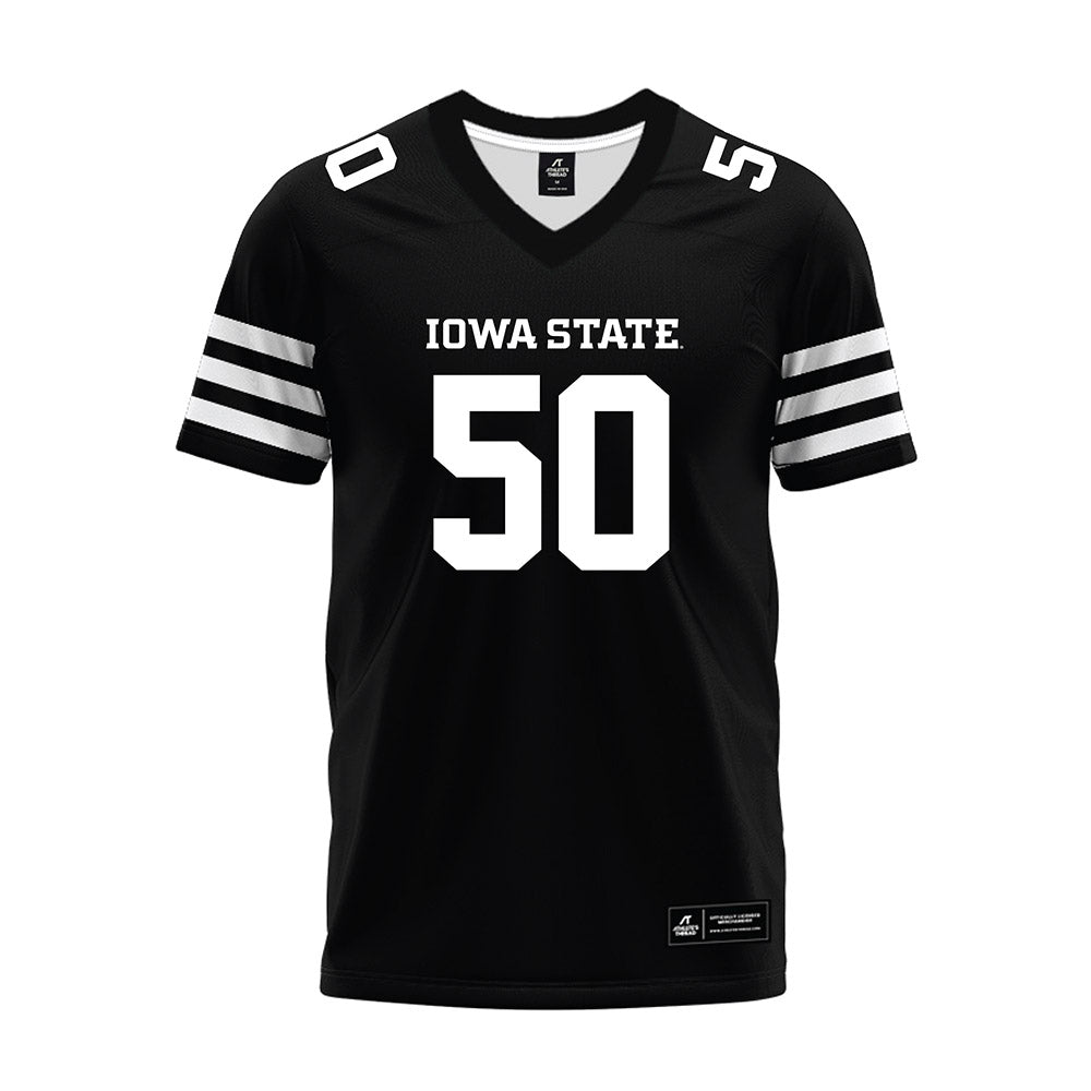 Iowa State - NCAA Football : Jack Limbaugh - Black Premium Football Jersey-0