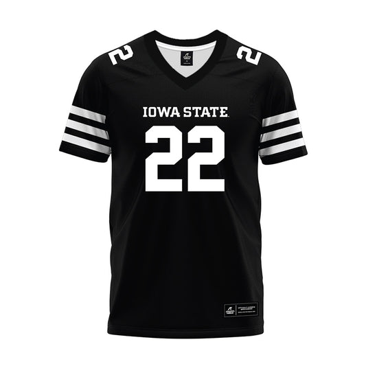 Iowa State - NCAA Football : Xavier Martinez - Black Premium Football Jersey-0