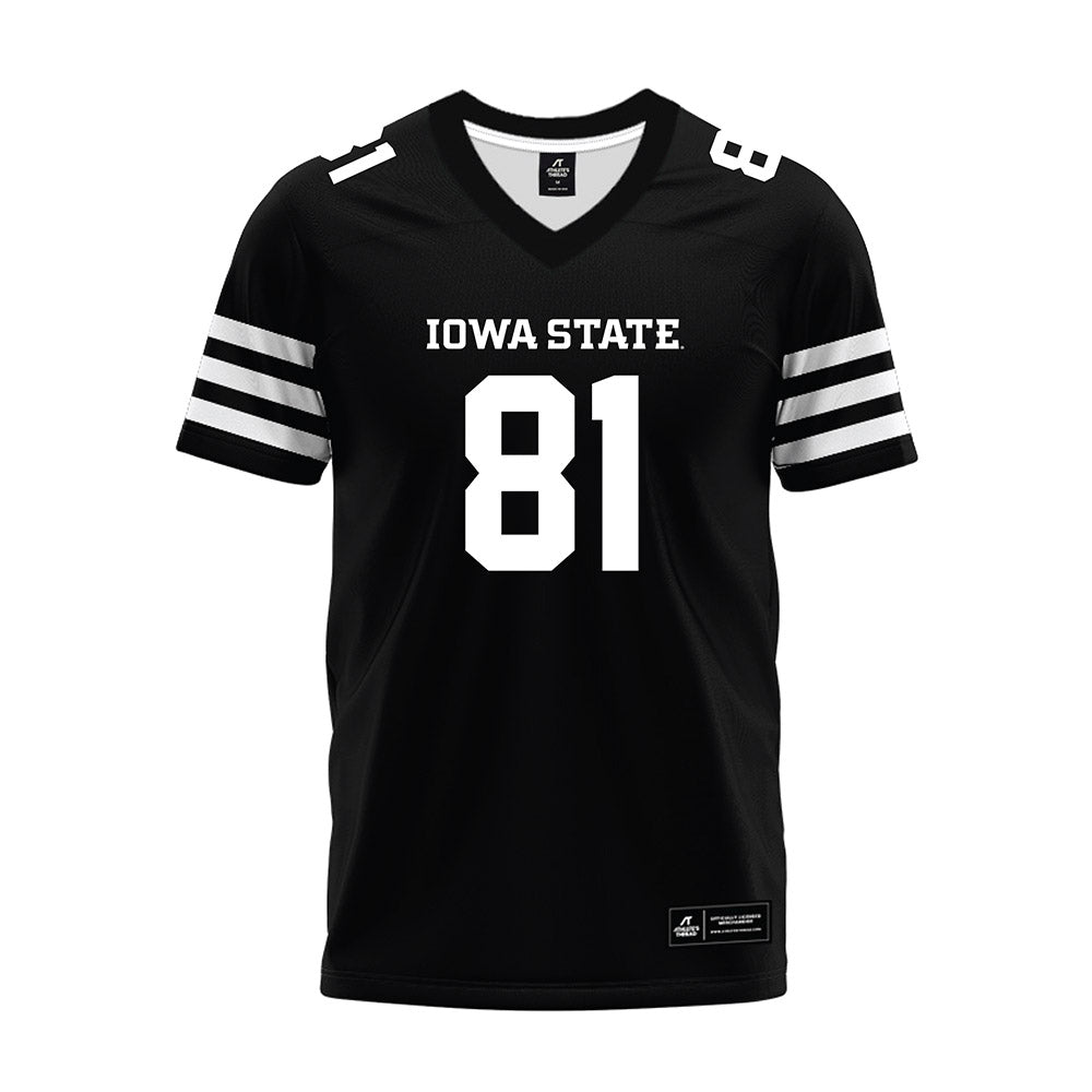 Iowa State - NCAA Football : Luke Galer - Black Premium Football Jersey-0