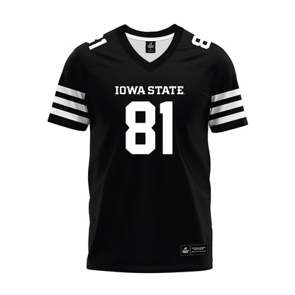 Iowa State - NCAA Football : Luke Galer - Black Premium Football Jersey-0