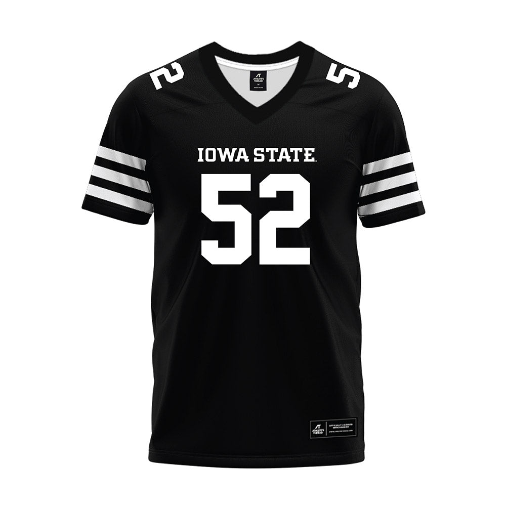 Iowa State - NCAA Football : Kingston Fotualii - Black Premium Football Jersey-0