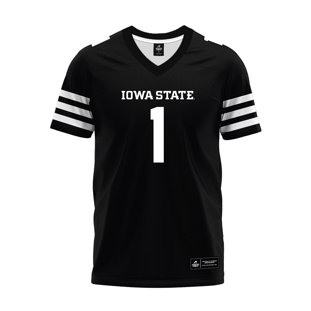 Iowa State - NCAA Football : Jaylen Raynor - Black Premium Football Jersey-0