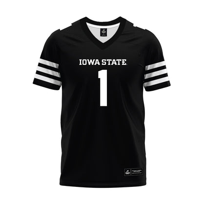 Iowa State - NCAA Football : Jaylen Raynor - Black Premium Football Jersey-0