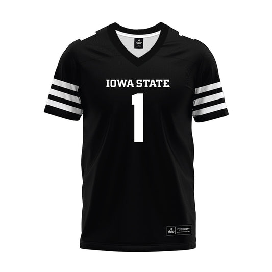 Iowa State - NCAA Football : Jaylen Raynor - Black Premium Football Jersey-0