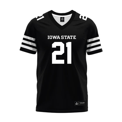 Iowa State - NCAA Football : Duhron Goodman - Black Premium Football Jersey-0