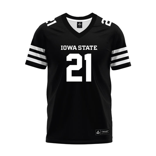 Iowa State - NCAA Football : Duhron Goodman - Black Premium Football Jersey-0