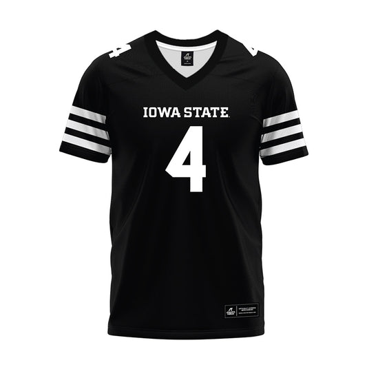 Iowa State - NCAA Football : Carter Pabst - Black Premium Football Jersey-0