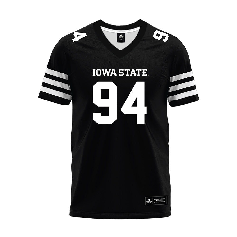Iowa State - NCAA Football : Jake Jones - Black Premium Football Jersey-0