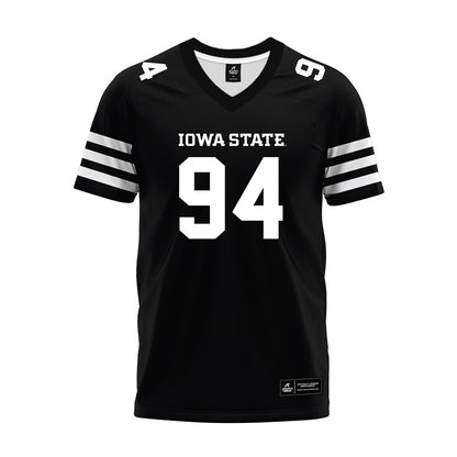 Iowa State - NCAA Football : Jake Jones - Black Premium Football Jersey-0