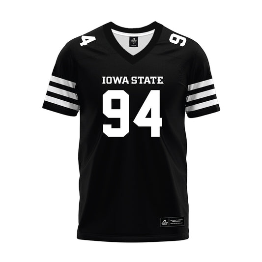 Iowa State - NCAA Football : Jake Jones - Black Premium Football Jersey-0